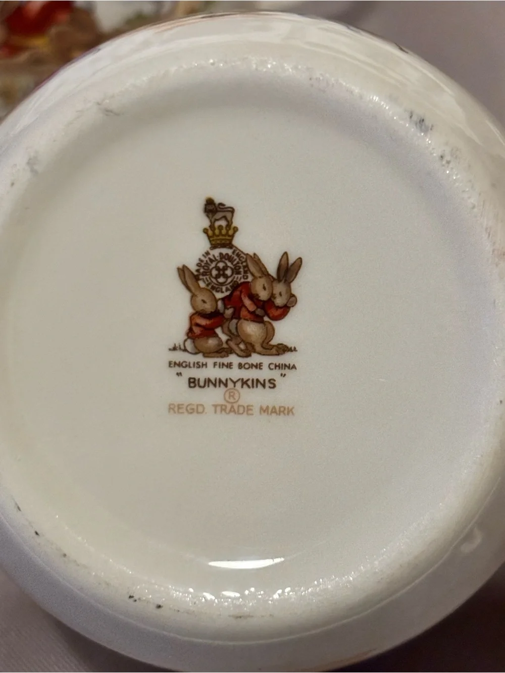 Set of 2 Vintage Royal Doulton Bunnykins Fine Bone Child’s Mugs